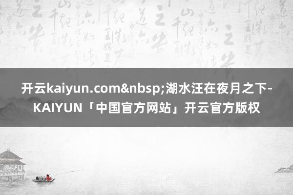 开云kaiyun.com&nbsp;湖水汪在夜月之下-KAIYUN「中国官方网站」开云官方版权